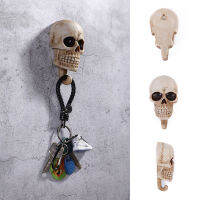 2pcs 3d Skull Key Wall Hooks Retro Resin Wall Mounted Key Holder Towel Coat Storage Rack Perchero Pared Decoracion Para El Hogar