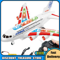 เครื่องบิน RC ของเล่นแอร์บัส A380พร้อมไฟดนตรีขนาดใหญ่ไฟฟ้า-รีโมทคอนโทรล-เครื่องบินของเล่น