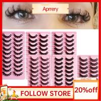 APRRERY 10Pairs ธรรมชาติตามธรรมชาติ ปริมาณที่มากที่สุด ส่วนต่อขยายขยาย ใช้ซ้ำได้ ปริมาณรัสเซียรัสเซีย ขนตาปลอม ขนตา DD Curl ขนมิงค์3D