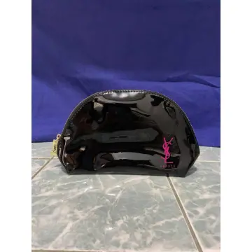 Yves Saint Laurent Beaute YSL black Makeup Bag Pouch case clutch