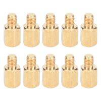 10 Pcs PC PCB Motherboard Brass Standoff Hexagonal Spacer M3 6+4mm