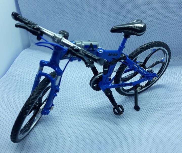 mountain-bike-bike-die-cast-model-สีน้ำเงิน