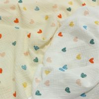 135x50cm Double Cotton Crepe Gauze Sewing Fabric Making Childrens Pajamas Anti Mosquito Pants Small Blanket Cloth