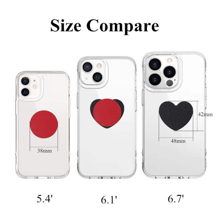 5pack-mobile-phone-cute-heart-metal-plate-sticker-for-magnetic-car-mount-holder-universal-magnet-stand-disk-sheet-car-mounts