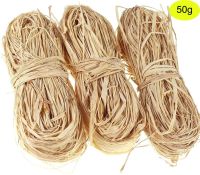 hot【cw】 1 X50g Raffia Paper for Florist Bouquets Weaving Decoration Wrap Wedding