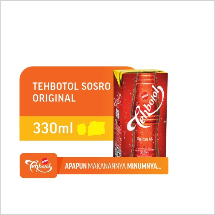 Teh Botol Sosro Original 330ml Kotak Tetrapak Tehbotol Lazada Indonesia