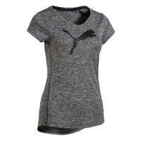 COD hjzfk0 เสื้อคอวีแขนสั้นแบรนด์Pumaของแท้!!! รุ่นActive Training Womens Heather Cat T-Shirt (514121-18)