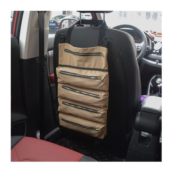 canvas-roll-up-tools-pouch-bags-wrench-organizer-bags-car-back-storage-bags-khaki