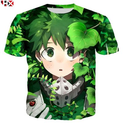 Summer Sale 3D Print Men T Shirt My Hero Academia Casual Men/Women T Shirt Midoriya Izuku Harajuku Streetwear Style Tops HX952