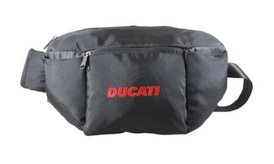 DUCATI กระเป๋าคาดเอวลิขสิทธิ์แท้ดูคาติ ขนาด 40x20x8 cm.DCT49 187 สีดำ