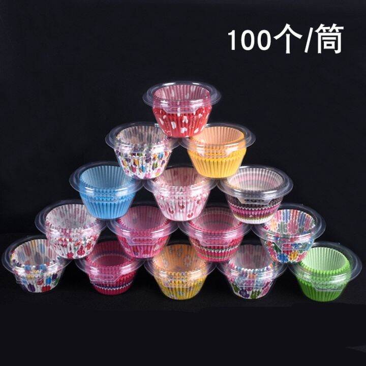 100pcs-boxed-baking-printing-oil-proof-cake-cups-egg-yolk-biscuit-cookie-trays-cupcake-muffin-cases-home-party-decor