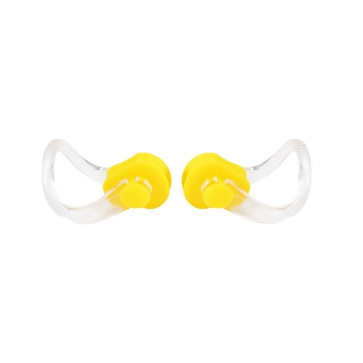 Yellow Clear Rubber Diving, Swimming Swimming Nose Clip Protection 2