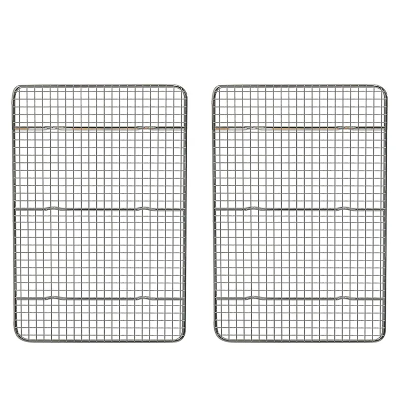 Cooling Rack and Baking Rack, Fits Quarter Sheet Pan, Stainless Steel, Wire  Baking Cookie Bacon Racks for Oven 40X30cm - AliExpress