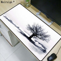 Cool White Art Tree Large Gaming Mouse Pad Gamer Locking Edge Mouse Keyboards Mat Big Desk Mousepad for CSGO Dota 2 LOL