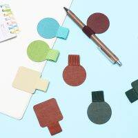 1PC Adjustable Self-adhesive Leather Pen Clip Pencil Elastic Loop for Notebooks Journals Clipboards Pen Holder Office Supplies