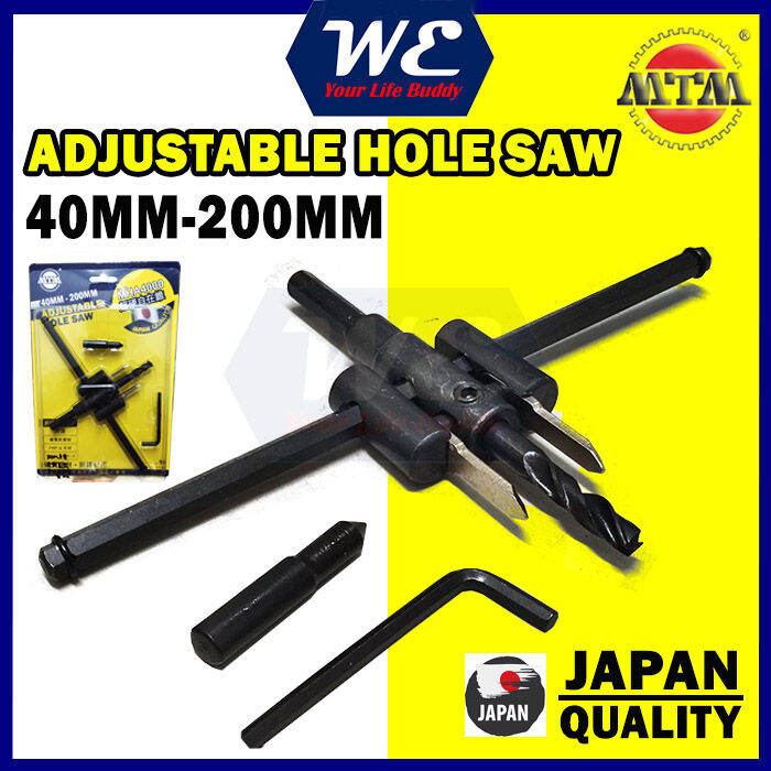 [100 ORIGINAL] MTM HEAVY DUTY ADJUSTABLE HOLE SAW 40200MM (MHA4000