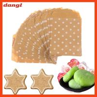 DANGL 15CM10CM 50pcs งานสังสรรค์ เครื่องมือทำขนม Wave Dot อุปกรณ์ห่อ ถุงกระดาษคราฟท์ ถุงขนมบิสกิต ถุงบรรจุ ถุงป๊อปคอร์น