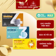 HỘP 50 CÁI Khẩu Trang Y Tế Người Lớn Giúp Lọc Bụi, Lọc Khuẩn Hiệu Quả Bông