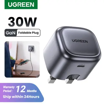 UGREEN GaN 30W Fast Charger for iPhone 15 14 13 PD3.0 Charger for iPad Pro