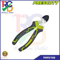 PRESCOTT คีมตัด คีมตัดสายไฟ ขนาด 6 นิ้ว 160mm. DIAGONAL CUTTING PLIERS รุ่น PHPD106