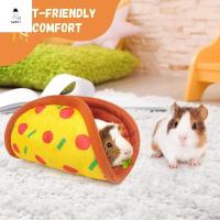 SWEET ELVES ล้างทำความสะอาดได้ Hamster tunnel hideout ในร่ม นุ่มนุ่มๆ เตียงบ้านหนูแฮมสเตอร์ ของเล่นหนูแฮมสเตอร์ พับเก็บได้ หนูตะเภา