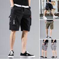 CODhuanglan212 【Rishang】Seluar Pendek Lelaki Cargo Shorts Pants Men Casual Pants Multiple Pockets Five-point Pants High Street Shorts Overalls