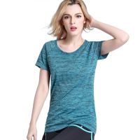 Womens Sports Shirt Gym Yoga Fitness T-Shirt Quick Dry