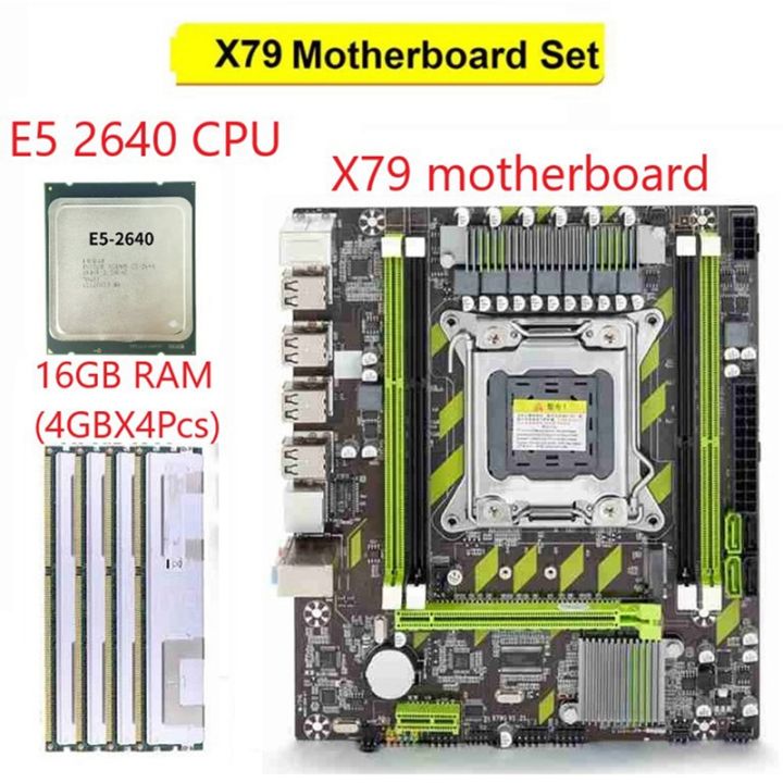 x79-motherboard-set-xeon-e5-2640-cpu-e5-2640-with-lga2011-combos-4pcs-x-4gb-16gb-memory-ddr3-ram-pc3-10600r-1333mhz