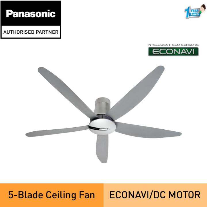 PANASONIC CEILING FAN ECONAVI 5 BLADES FM15H5 (60") SHORT Lazada