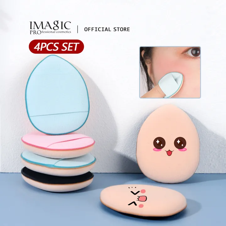 IMAGIC 4pcs/set Mini Powder Puff Novelty Puff Precision Makeup For Face Makeup Tools 4 color