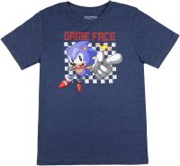 Sonic The Hedgehog Boys Game Face Kids Video Game Character T-Shirt