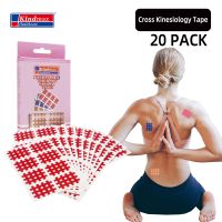 【YF】 Kindmax 20 Sheets/Pack Kinesiology Cross TapeAdhesive Kinesiological Body Tape Physical Therapy Acupuncture Stickers Dropship