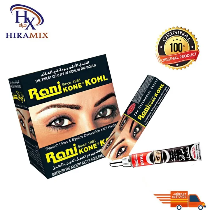 Rani Kohl Black Eyeliner Original 100 From Saudi Arabia Celak Mata 4.5g