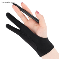 taoranbupxz Anti-fouling Anti-mistouch ป้องกันการถลอกและป้องกันเหงื่อสองนิ้ว Anti-Touch painting glove for Drawing Tablet glove