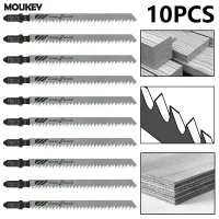 10ชิ้นใบมีดตัดลง Worktop ไม้ตัดก้าน T-Shank อุปกรณ์เครื่องมือไฟฟ้า DIY T301CD Worktop ตัดเครื่องมือไฟฟ้า DIY รวดเร็วลงใบมีดไม้ตัด Moutek Mall