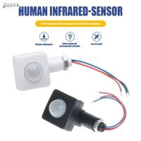 CALOCH เครื่องตรวจจับ Saklar Lampu Sensor อัตโนมัติแบบบางเฉียบแบบปรับได้สวิตช์อัจฉริยะกลางแจ้งเซ็นเซอร์ตรวจจับการเคลื่อนไหวตัวจับอินฟราเรดสวิตช์เซ็นเซอร์ตรวจจับควมเคลื่อนไหว PIR สวิตช์ IP65เซ็นเซอร์ตรวจจับการเคลื่อนไหว