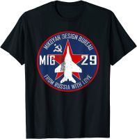 Russian Fighter Jet Mig29 Men Tshirt Short Shirts