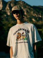 ♧✁✦Hummade เสื้อยืดแขนสั้นคู่คอกลมหลวมสิงโตตัวน้อยของสำหรับทั้งหญิงและชายผ้าคอตตอนสไตล์ญี่ปุ่นฤดูร้อนฮ่องกง