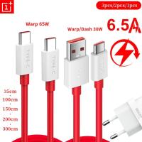 Oneplus Original สายชาร์จเร็ว1M 2M 1.5M,สายชาร์จ Usb Type-C 5A PD 65W สำหรับ One Plus 7T 8pro 8T 9pro 9r เต็ม