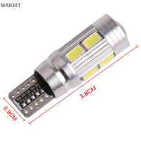 MARBIT 1X 10SMD T10สีขาว5630 LED 194 W5W CANbus ข้อผิดพลาดรถฟรี Side WEDGE Light bulb