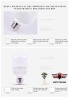 Bóng led bulb led trụ nhựa siêu sáng ánh sáng trắng  5w - 10w - 15w - 20w - ảnh sản phẩm 7
