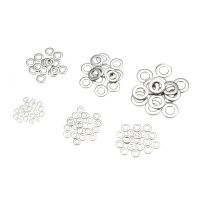 2setx105pcs 304 Stainless Steel Assorted Washers Gasket Set O Type Flat Sealing Ring Assortment Kit(M3 M4 M5 M6 M8 M10)