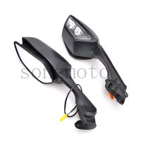 กระจกมองหลังมอเตอร์ไซค์ ABS สัญญาณเลี้ยว LED สำหรับ Kawasaki Ninja ZX10R ZX-10R 2016 2017 2018 2019 2020