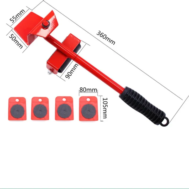 [Moves the wardrobe by yourself easily] Heavymove 5in1 Tool Set