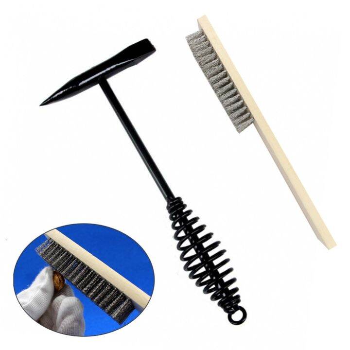 Welding Chipping Hamme With Coil Sping Handle,10.5",Cone