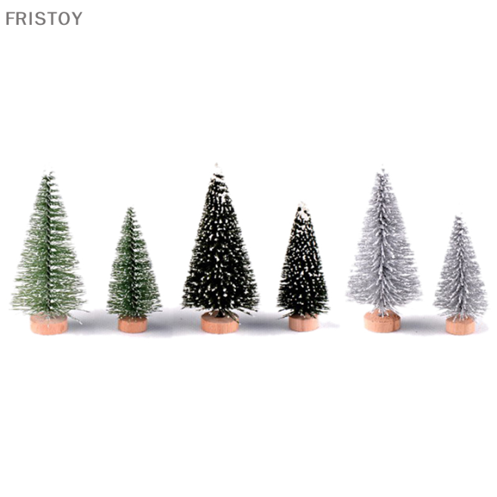 fristoy-งานฝีมือ3ชิ้น-เซ็ตเข็มสนต้นคริสต์มาสนางฟ้าสวนขนาดเล็กตกแต่ง-terrarium