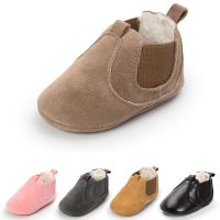 【hot】！ New Arrival Warm Toddler Baby Shoes Boy 0-24M Infant Soft Sole Newborn Moccasins Crib