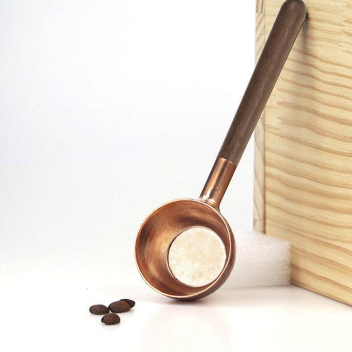 coffee-bean-measuring-spoon-solid-wood-copper-measuring-spoon-coffee-powder-quantitative-spoon-measuring-spoon-10g