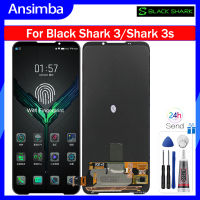 Ansimba 6.67 "หน้าจอต้นฉบับสำหรับ Xiaomi Black Shark 3/Black Shark 3S สัมผัสหน้าจอ LCD ชุดประกอบดิจิไทเซอร์ BlackShark3 KLE-H0 KLE-A0 BlackShark3s ชิ้นส่วนโทรศัพท์มือถือ