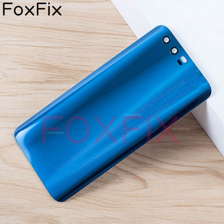 foxfix-สำหรับ-honor-9ฝาหลังกระจกประตูแบตเตอรี่อะไหล่แผงหลังตัวเรือนด้านหลัง-stf-l09สติกเกอร์กาว